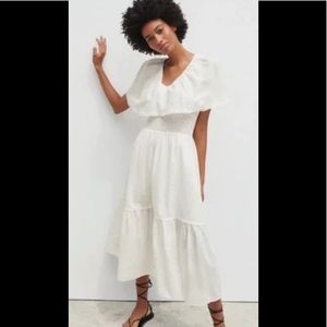 Embroidered Swiss dot dress